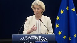 EU chief sets out her vision for Europe's future in a key speech watched by Canada's Mark Carney